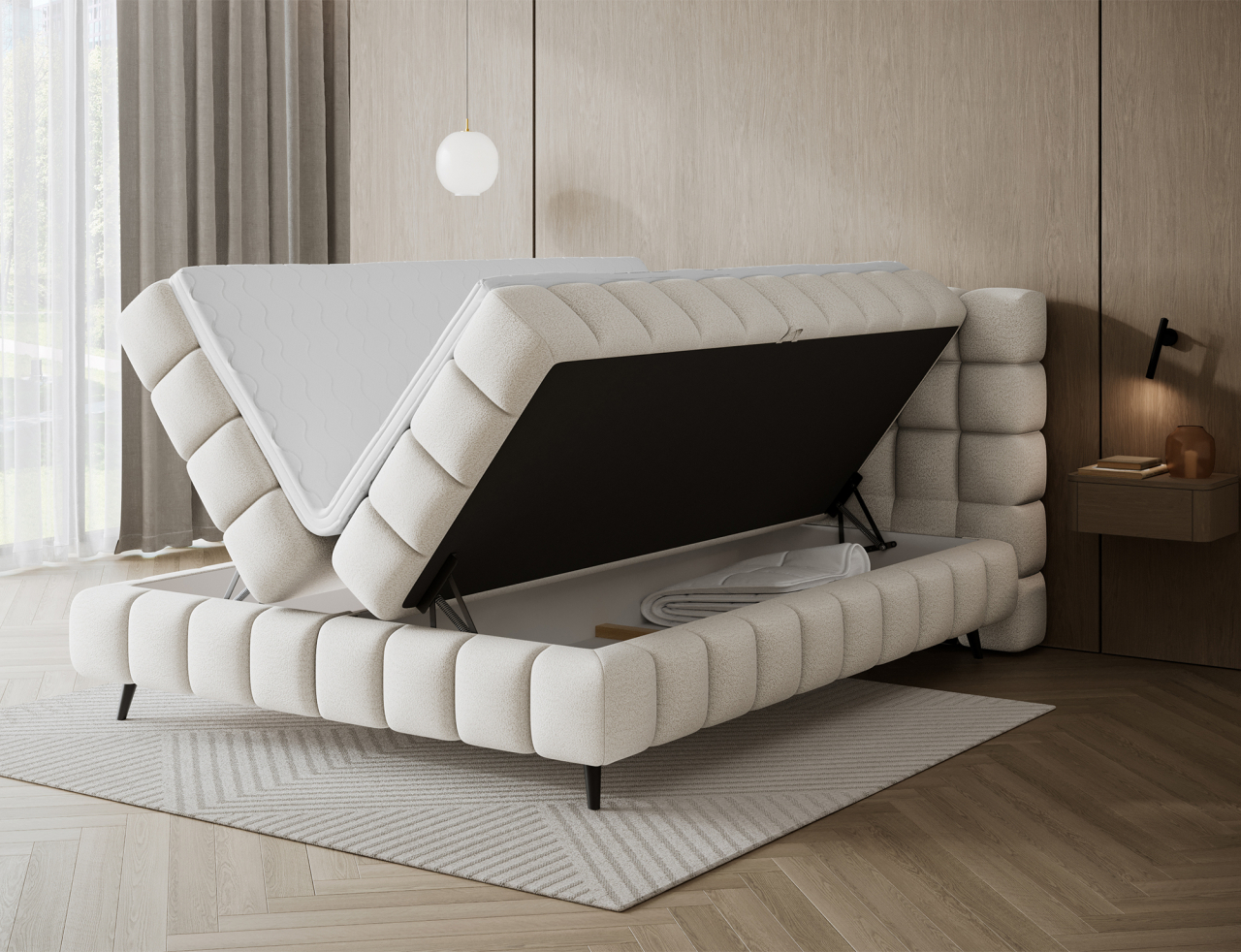 Akciós Sabeno boxspring ágy +ajándék fedőmatrac +ingyenes kiszállítás