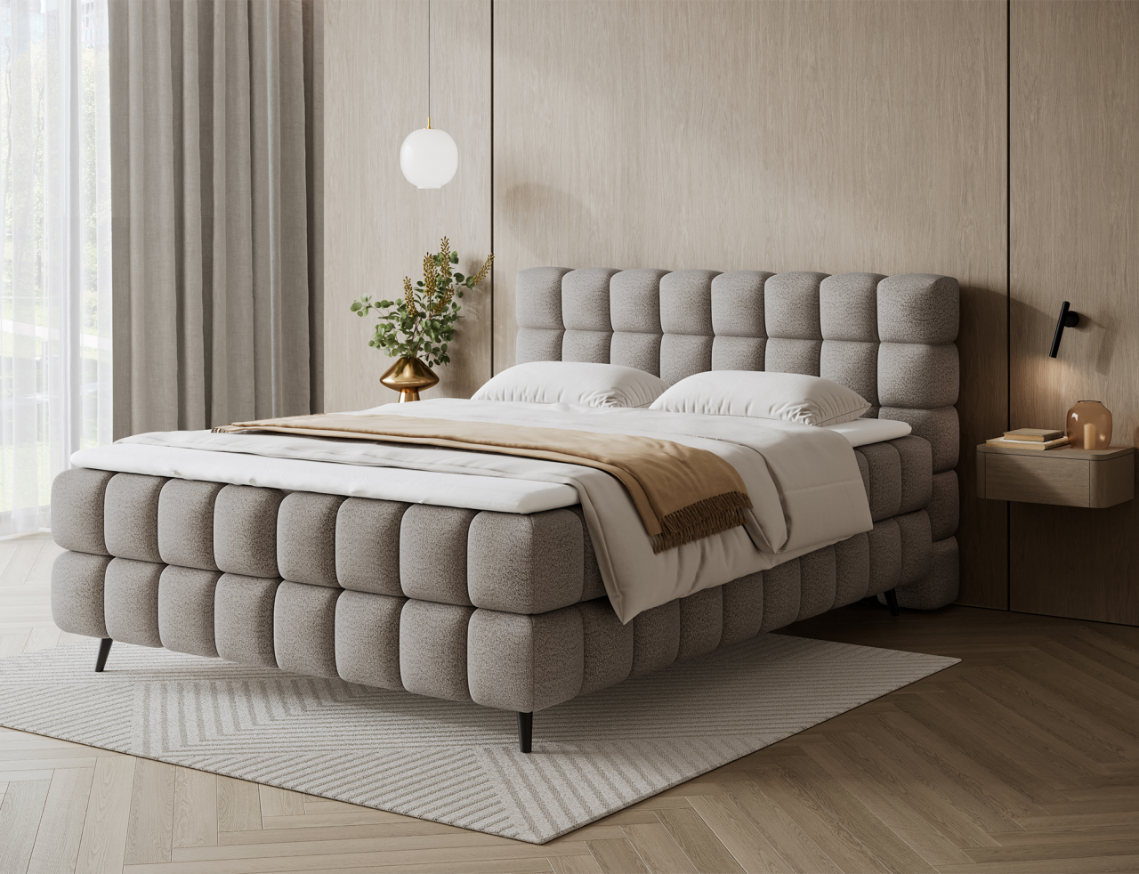 Akciós Sabeno boxspring ágy +ajándék fedőmatrac +ingyenes kiszállítás