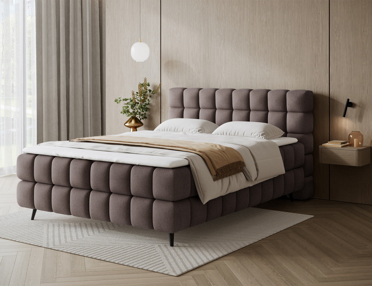 Akciós Sabeno boxspring ágy +ajándék fedőmatrac +ingyenes kiszállítás