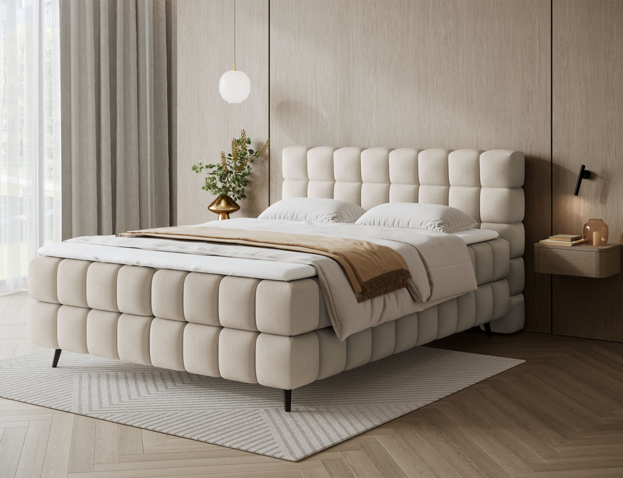 Akciós Sabeno boxspring ágy +ajándék fedőmatrac +ingyenes kiszállítás