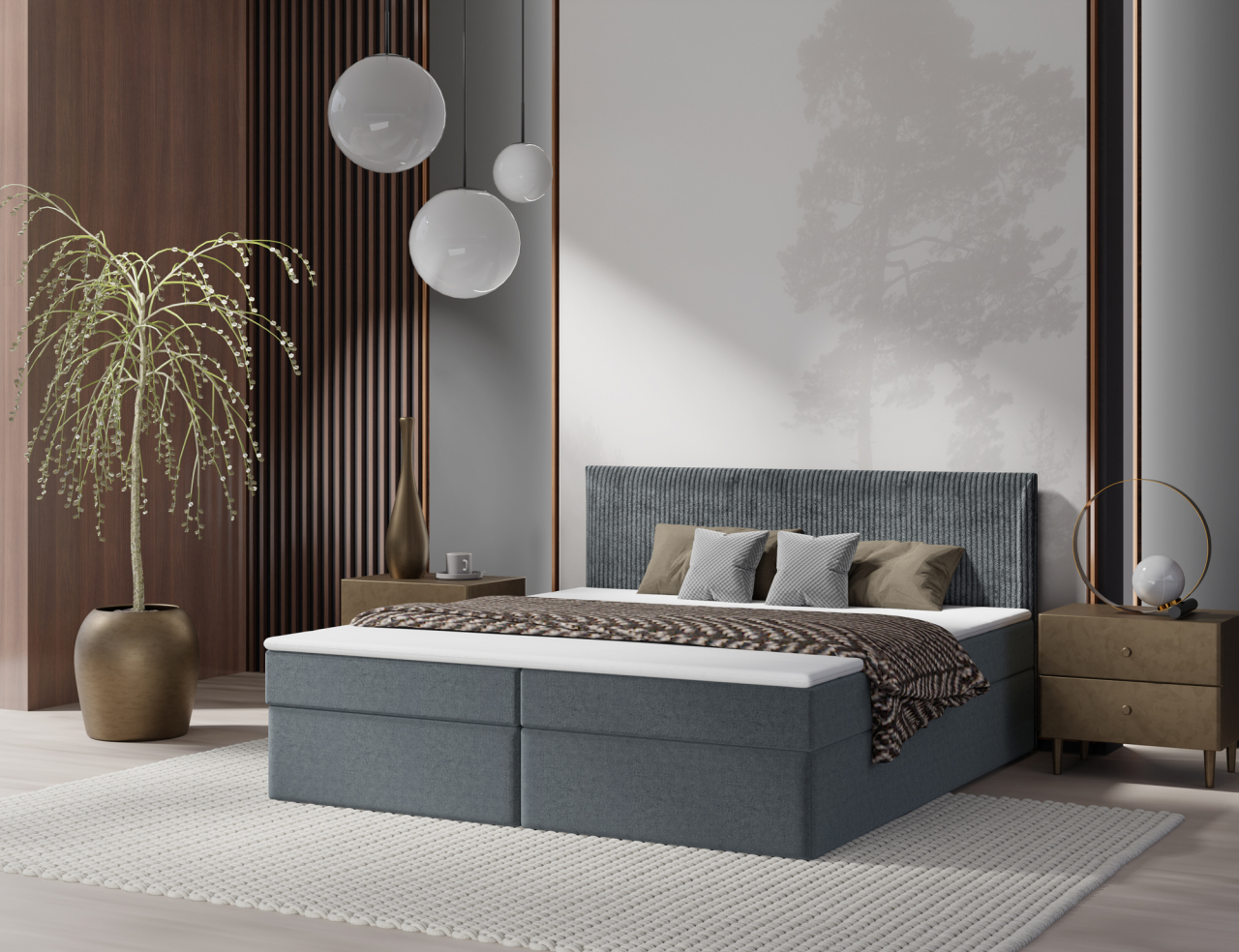 Akciós Azteca boxspring ágy +ajándék fedőmatrac +ingyenes kiszállítás