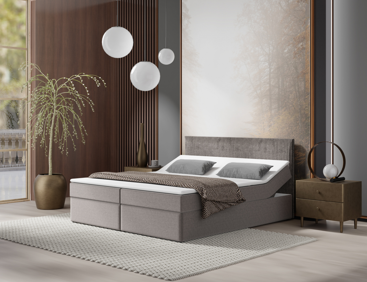 Akciós Azteca boxspring ágy +ajándék fedőmatrac +ingyenes kiszállítás