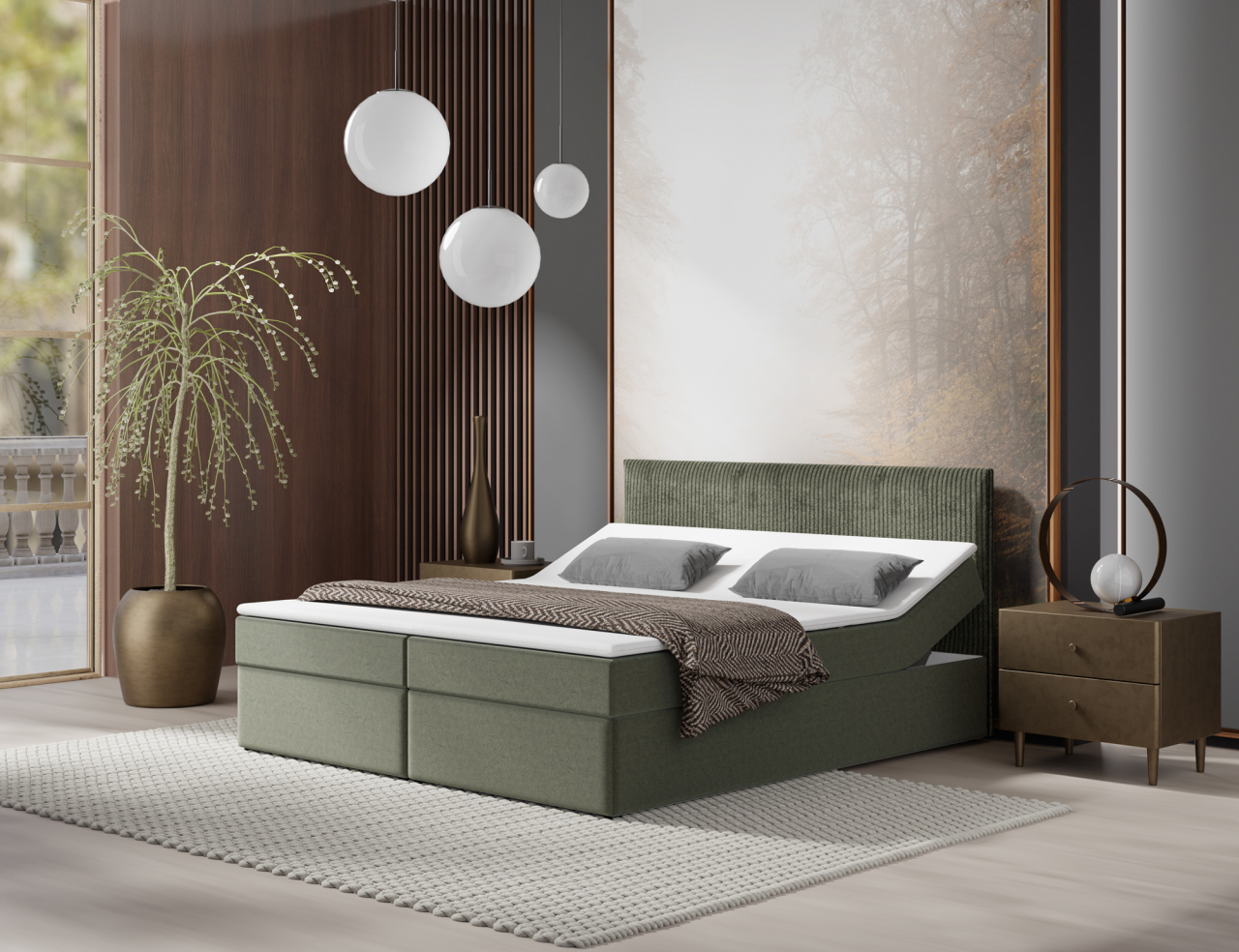 Akciós Azteca boxspring ágy +ajándék fedőmatrac +ingyenes kiszállítás