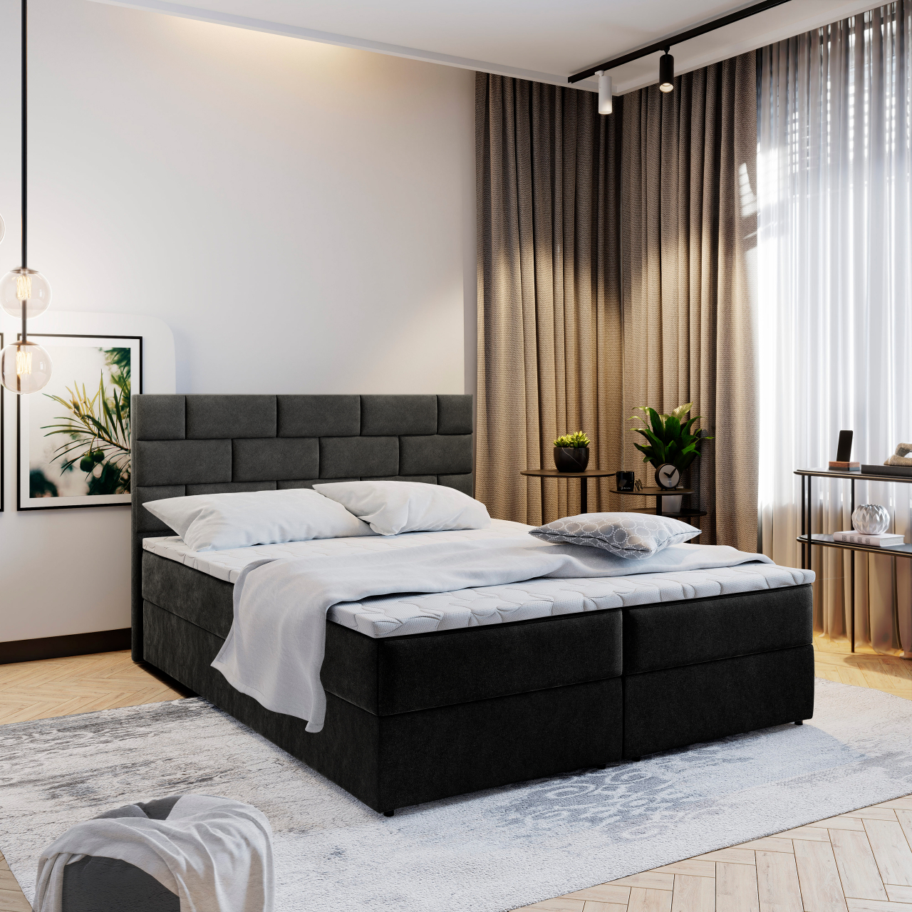 Akciós Kerlo boxspring ágy +ajándék fedőmatrac +ingyenes kiszállítás