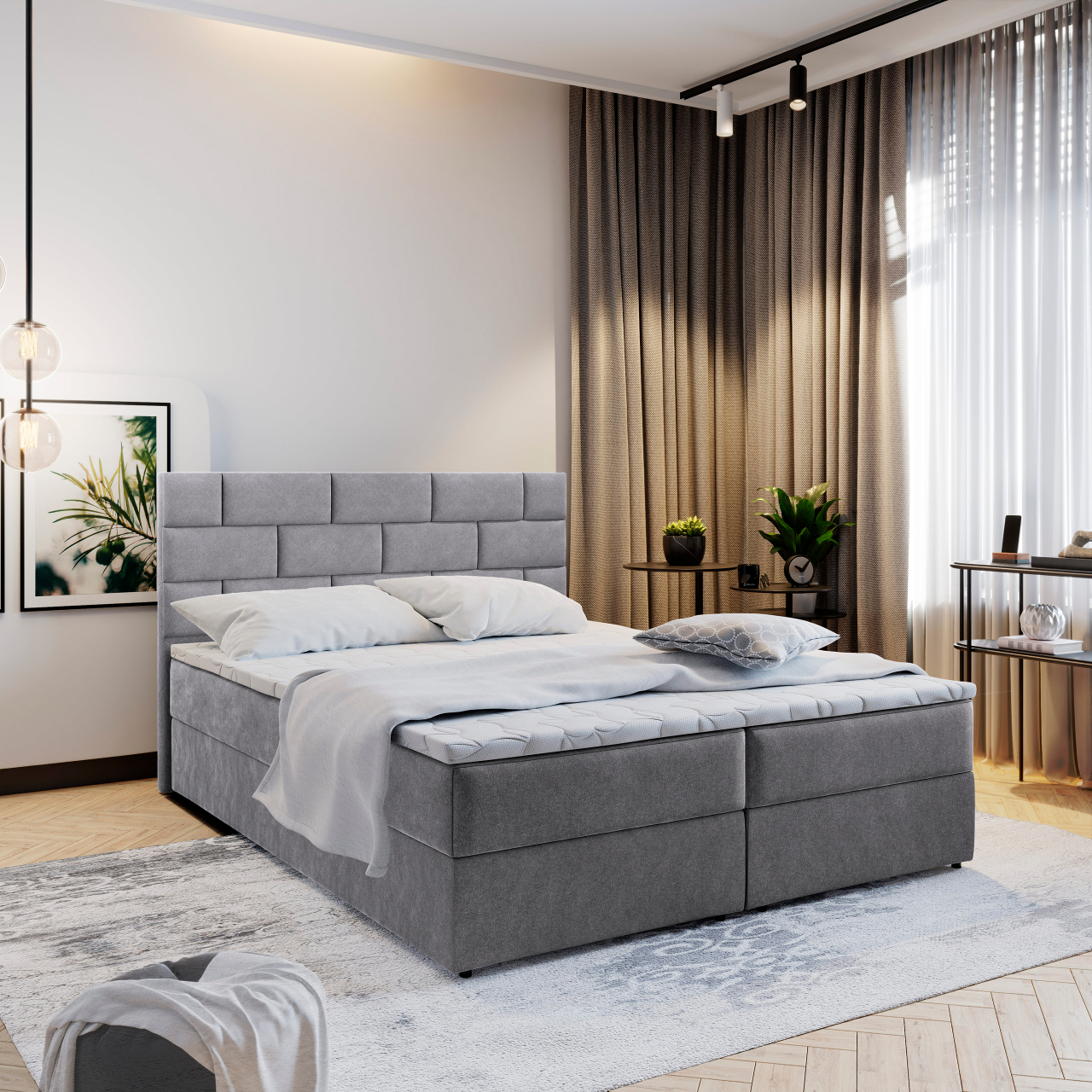 Akciós Kerlo boxspring ágy +ajándék fedőmatrac +ingyenes kiszállítás