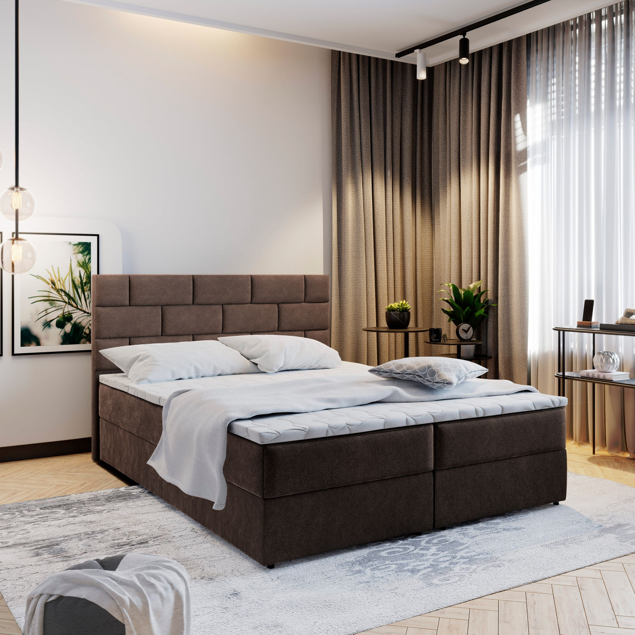 Akciós Kerlo boxspring ágy +ajándék fedőmatrac +ingyenes kiszállítás