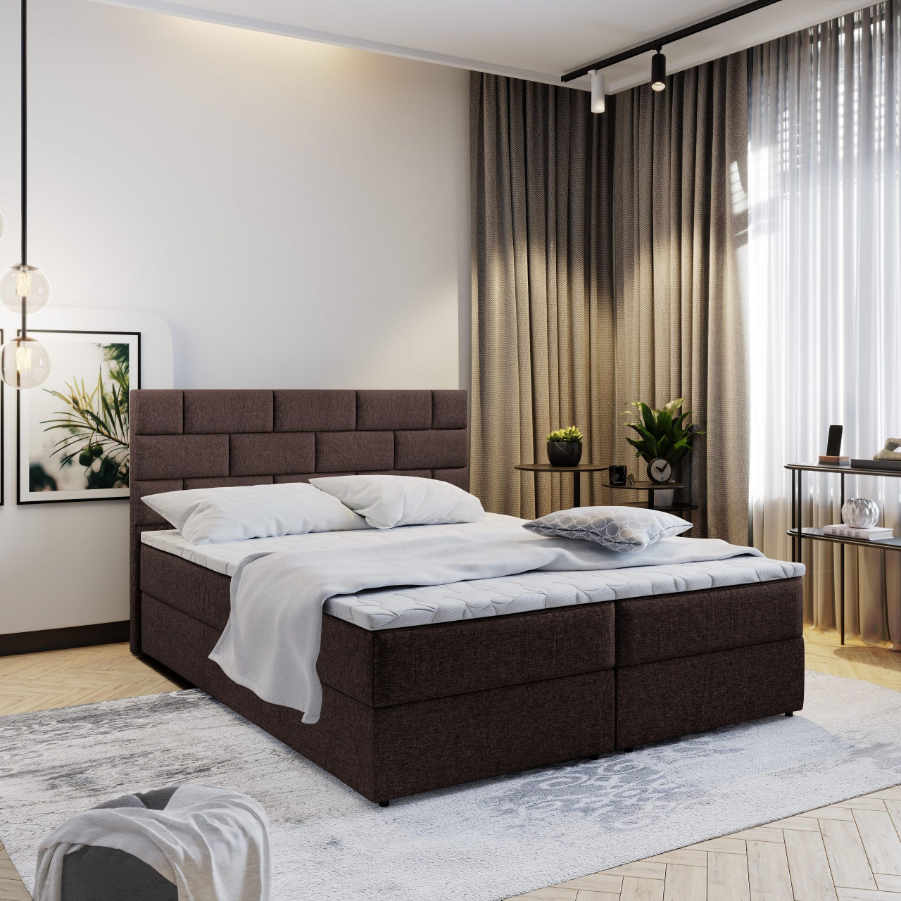 Akciós Kerlo boxspring ágy +ajándék fedőmatrac +ingyenes kiszállítás