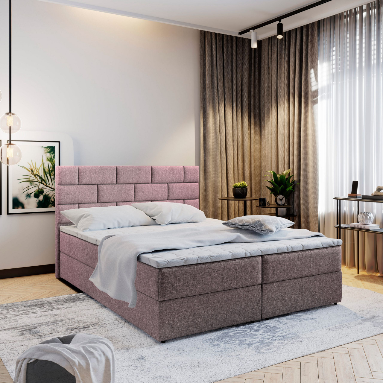 Akciós Kerlo boxspring ágy +ajándék fedőmatrac +ingyenes kiszállítás