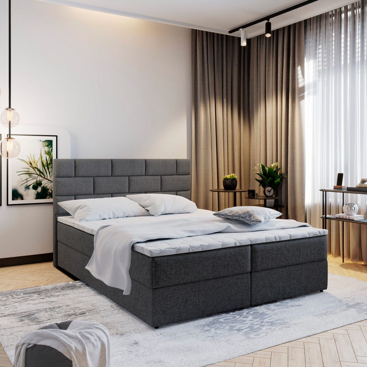 Akciós Kerlo boxspring ágy +ajándék fedőmatrac +ingyenes kiszállítás