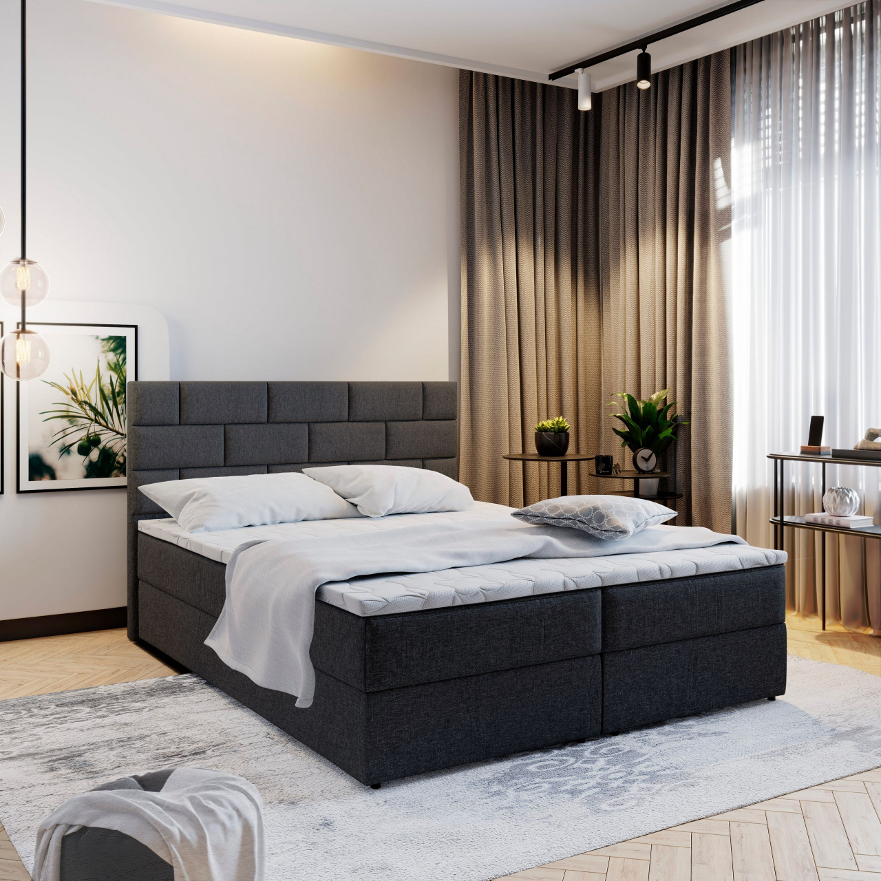 Akciós Kerlo boxspring ágy +ajándék fedőmatrac +ingyenes kiszállítás