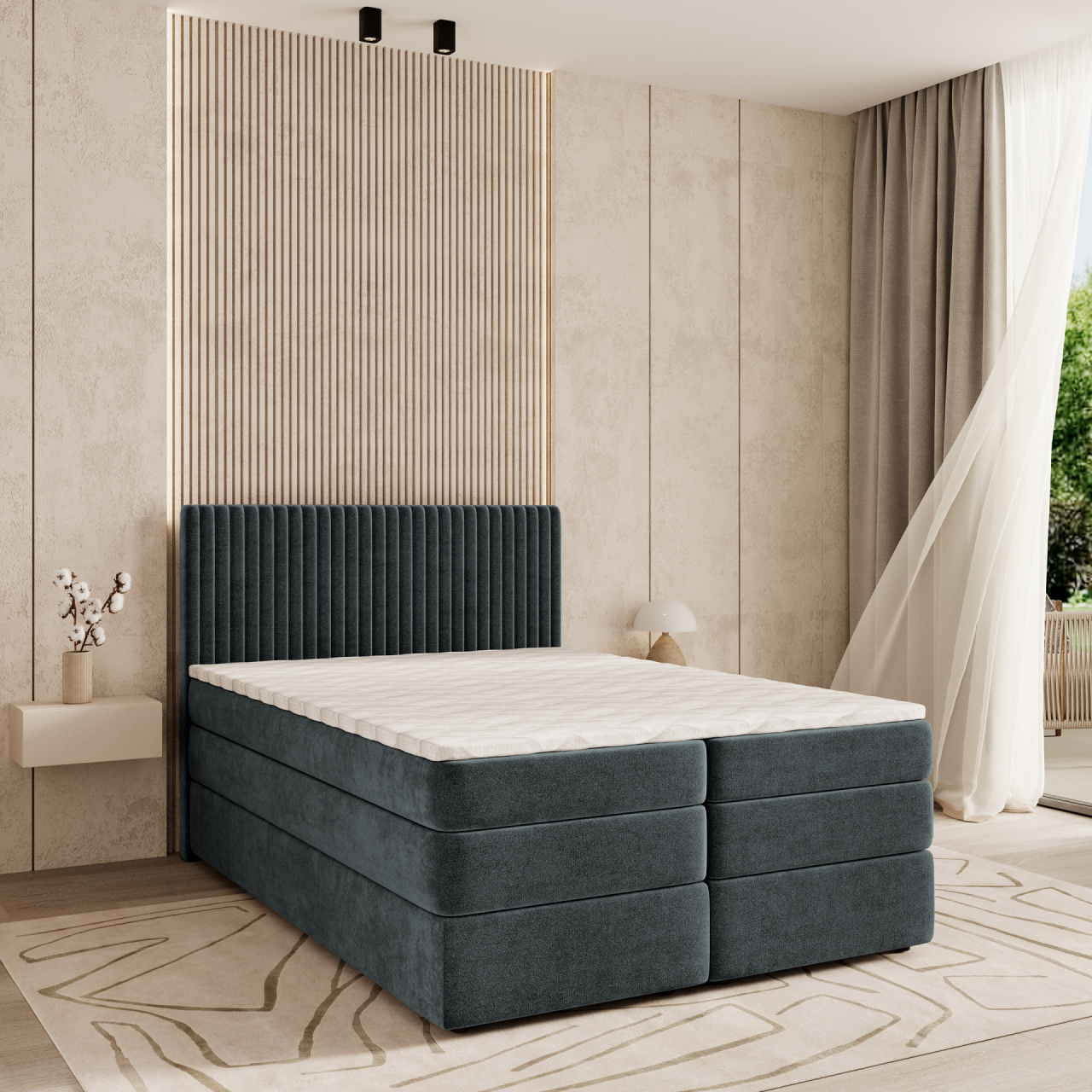 Akciós Felbio boxspring ágy +ajándék fedőmatrac +ingyenes kiszállítás RR
