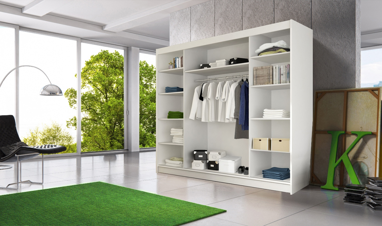 Akciós Alba tükrös gardróbszekrény /Kasmir/ +ingyenes kiszállítás RR