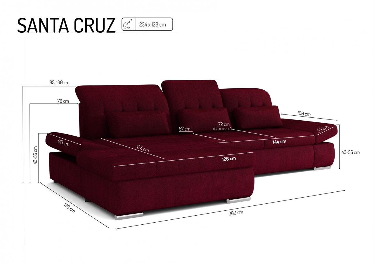 Akciós Santa Cruz sarokkanapé +ingyenes kiszállítás RR