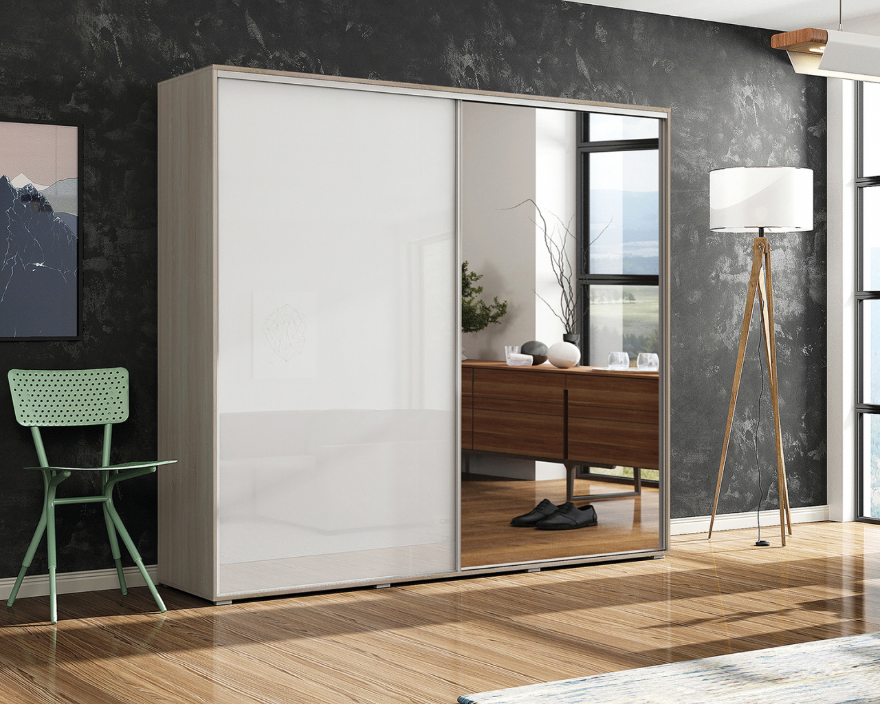 Akciós Bubble (A7) 150 cm gardróbszekrény +ingyenes kiszállítás