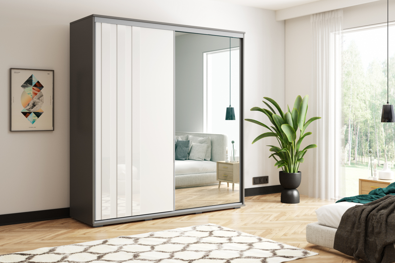 Akciós Kamala (A8) 150 cm gardróbszekrény +ingyenes kiszállítás