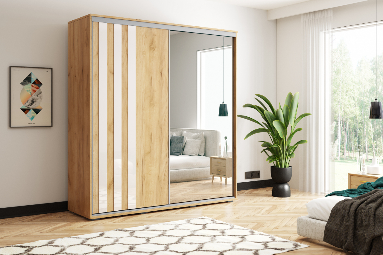 Akciós Kamala (A8) 150 cm gardróbszekrény +ingyenes kiszállítás