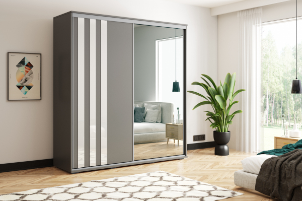 Akciós Kamala (A8) 150 cm gardróbszekrény +ingyenes kiszállítás