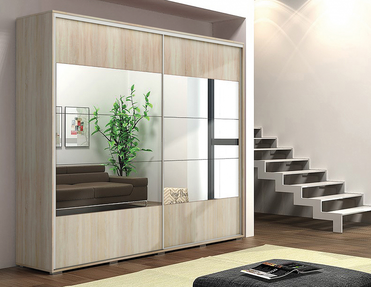 Akciós Berlin (A17) 150 cm gardróbszekrény +ingyenes kiszállítás