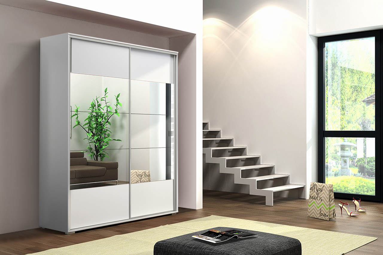 Akciós Berlin (A17) 150 cm gardróbszekrény +ingyenes kiszállítás