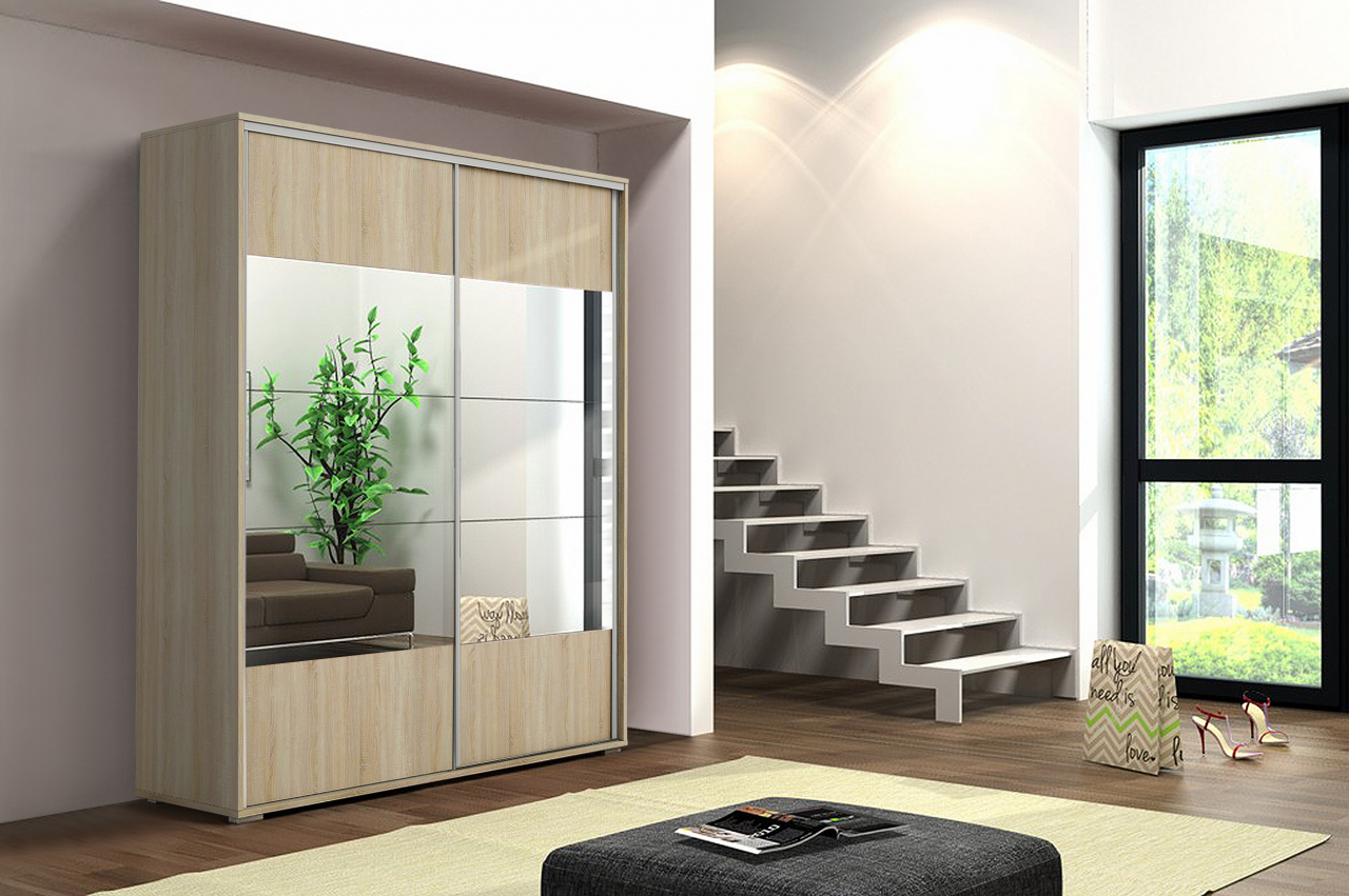 Akciós Berlin (A17) 150 cm gardróbszekrény +ingyenes kiszállítás