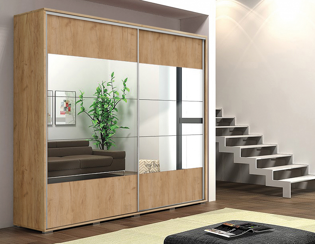 Akciós Berlin (A17) 150 cm gardróbszekrény +ingyenes kiszállítás