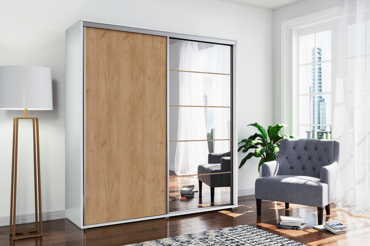 Akciós Mallorca (A21) 150 cm gardróbszekrény +ingyenes kiszállítás