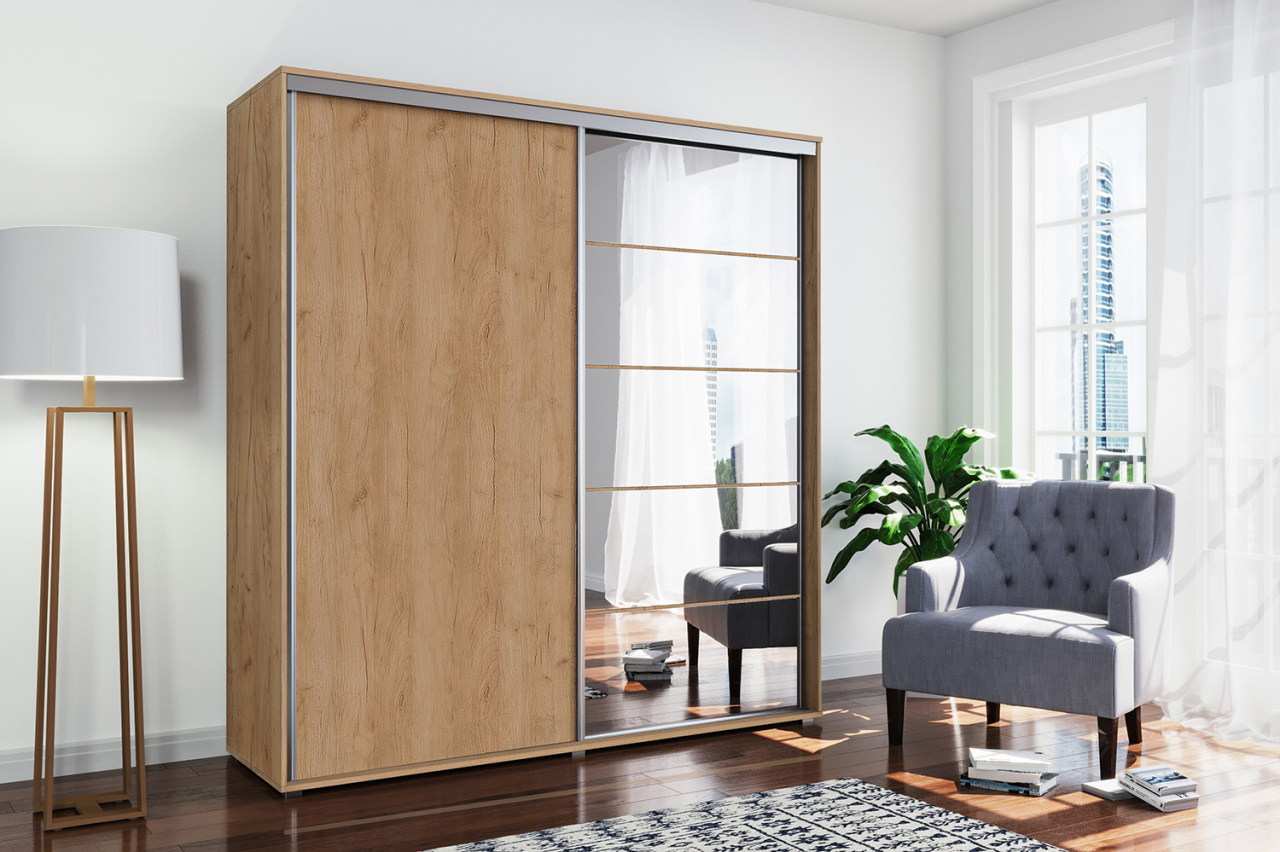 Akciós Mallorca (A21) 150 cm gardróbszekrény +ingyenes kiszállítás