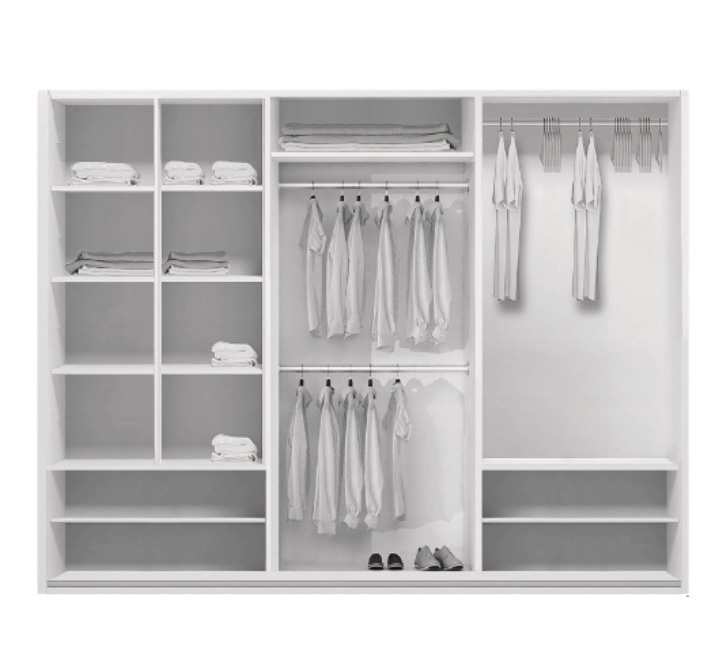 Akciós Almeria (A23) 278 cm gardróbszekrény +ingyenes kiszállítás