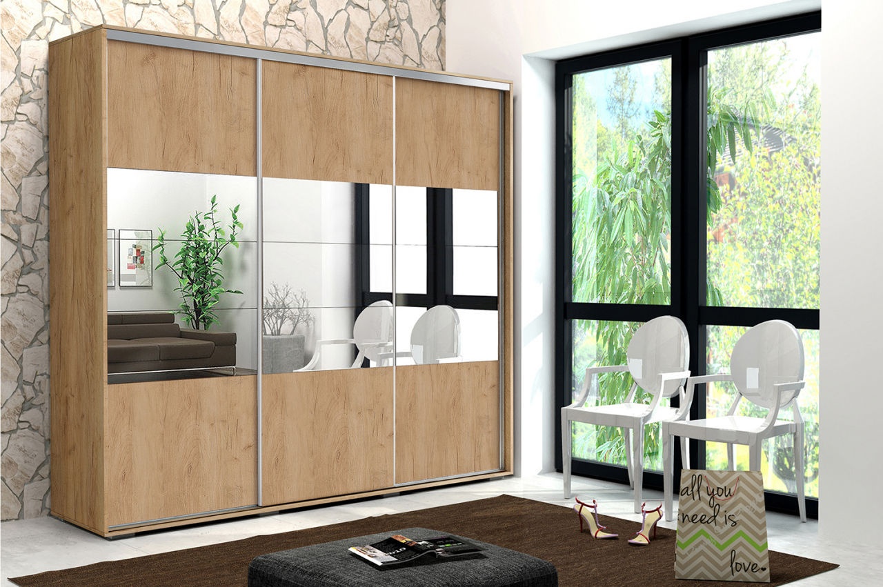 Akciós Giorga (A26) 250 cm gardróbszekrény +ingyenes kiszállítás