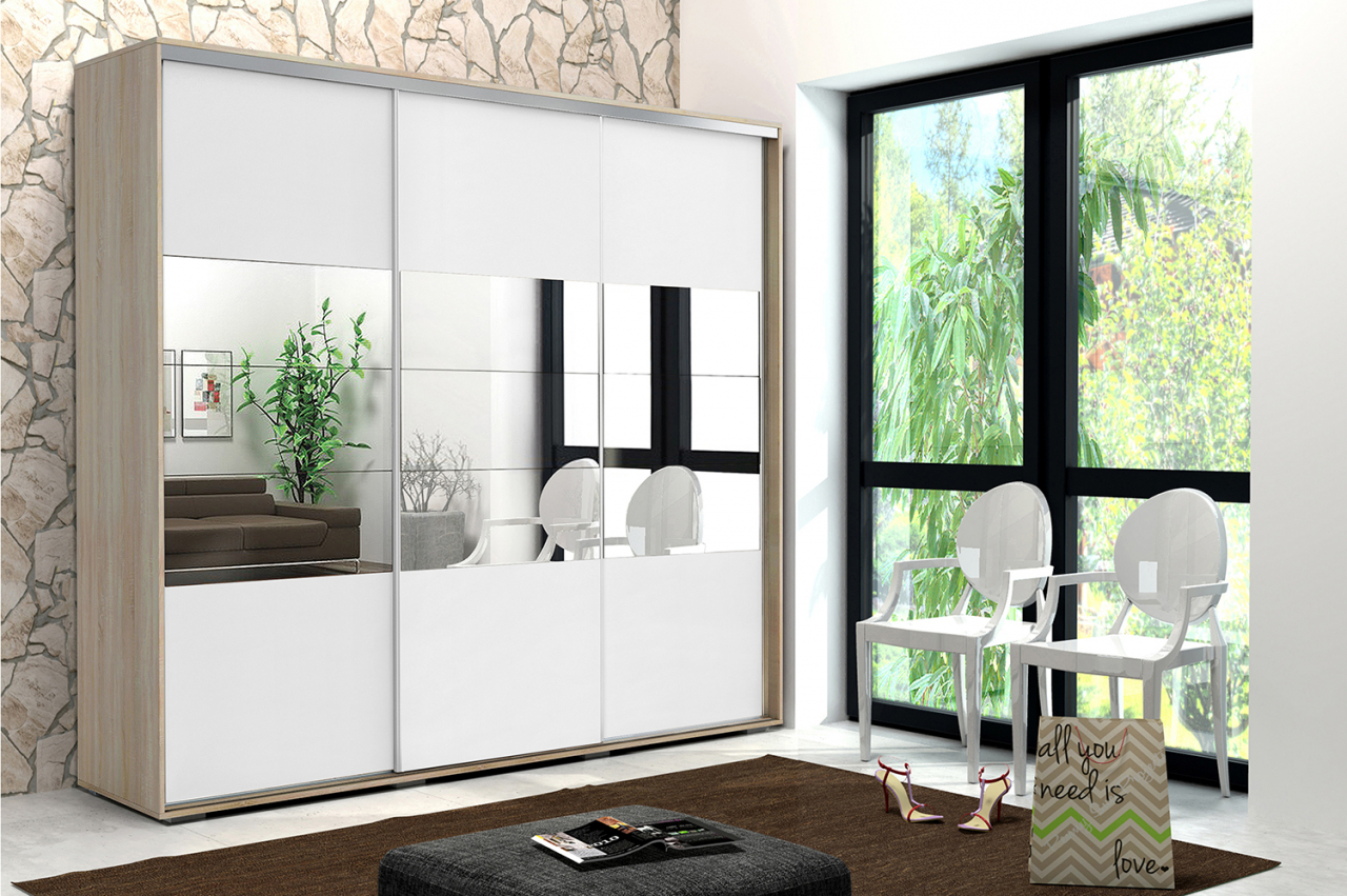 Akciós Giorga (A26) 250 cm gardróbszekrény +ingyenes kiszállítás