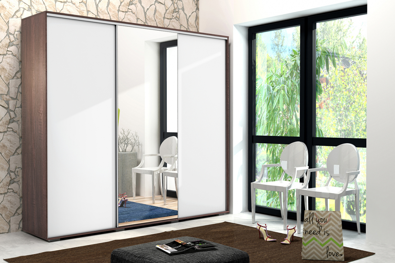 Akciós Victoria (A25) 250 cm gardróbszekrény +ingyenes kiszállítás