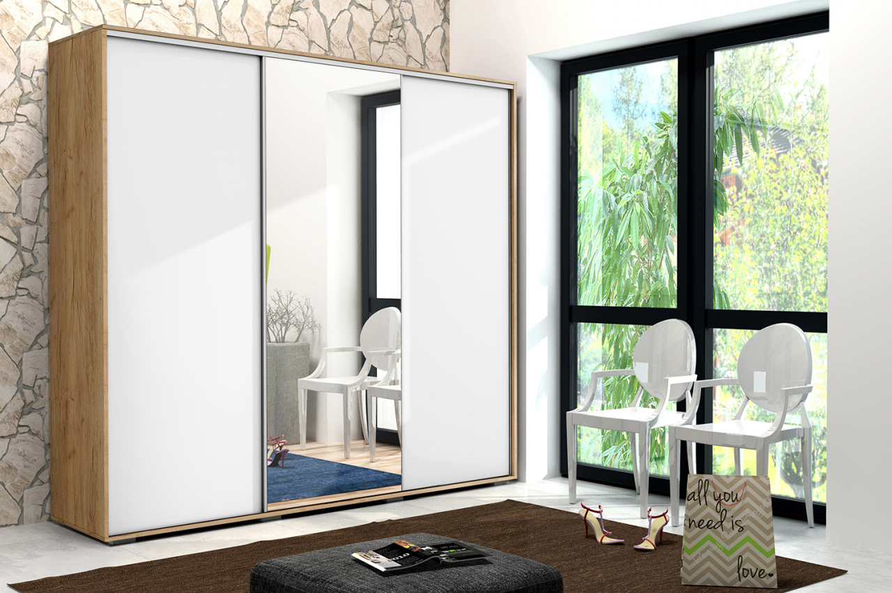 Akciós Victoria (A25) 250 cm gardróbszekrény +ingyenes kiszállítás