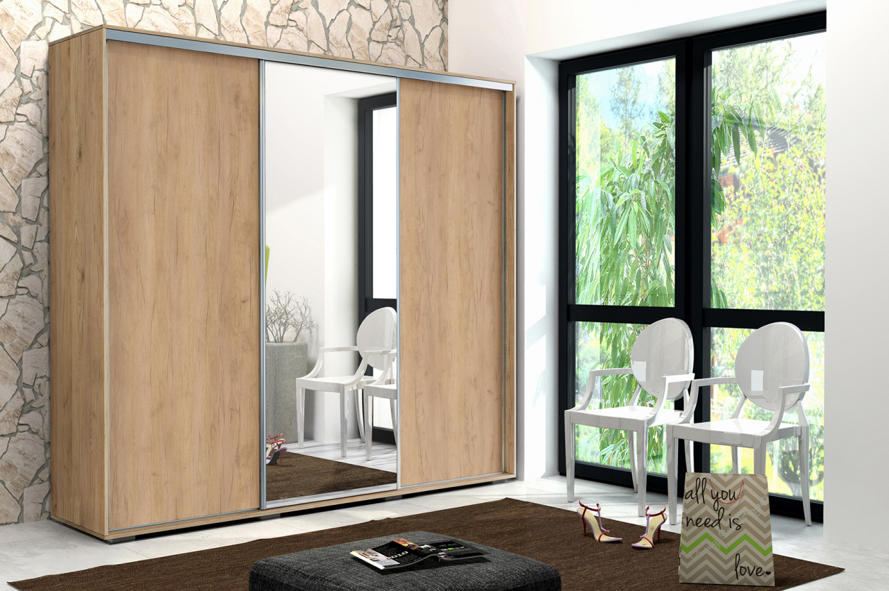 Akciós Victoria (A25) 250 cm gardróbszekrény +ingyenes kiszállítás