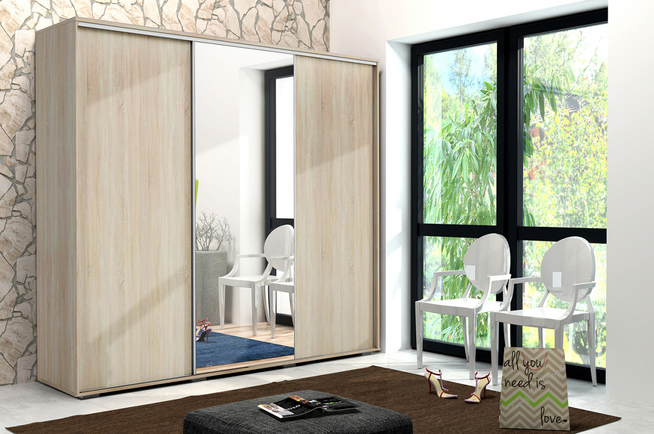 Akciós Victoria (A25) 250 cm gardróbszekrény +ingyenes kiszállítás