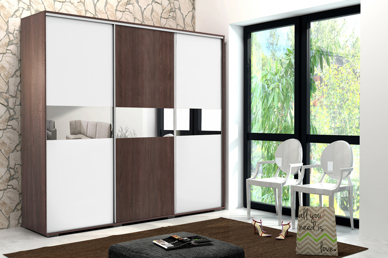 Akciós Vermont (A27) 250 cm gardróbszekrény +ingyenes kiszállítás