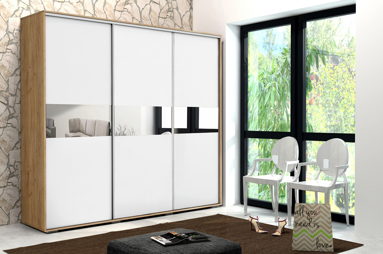 Akciós Vermont (A27) 250 cm gardróbszekrény +ingyenes kiszállítás