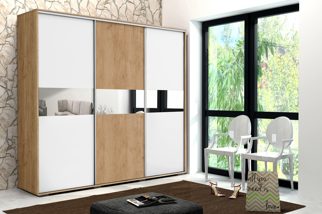 Akciós Vermont (A27) 250 cm gardróbszekrény +ingyenes kiszállítás