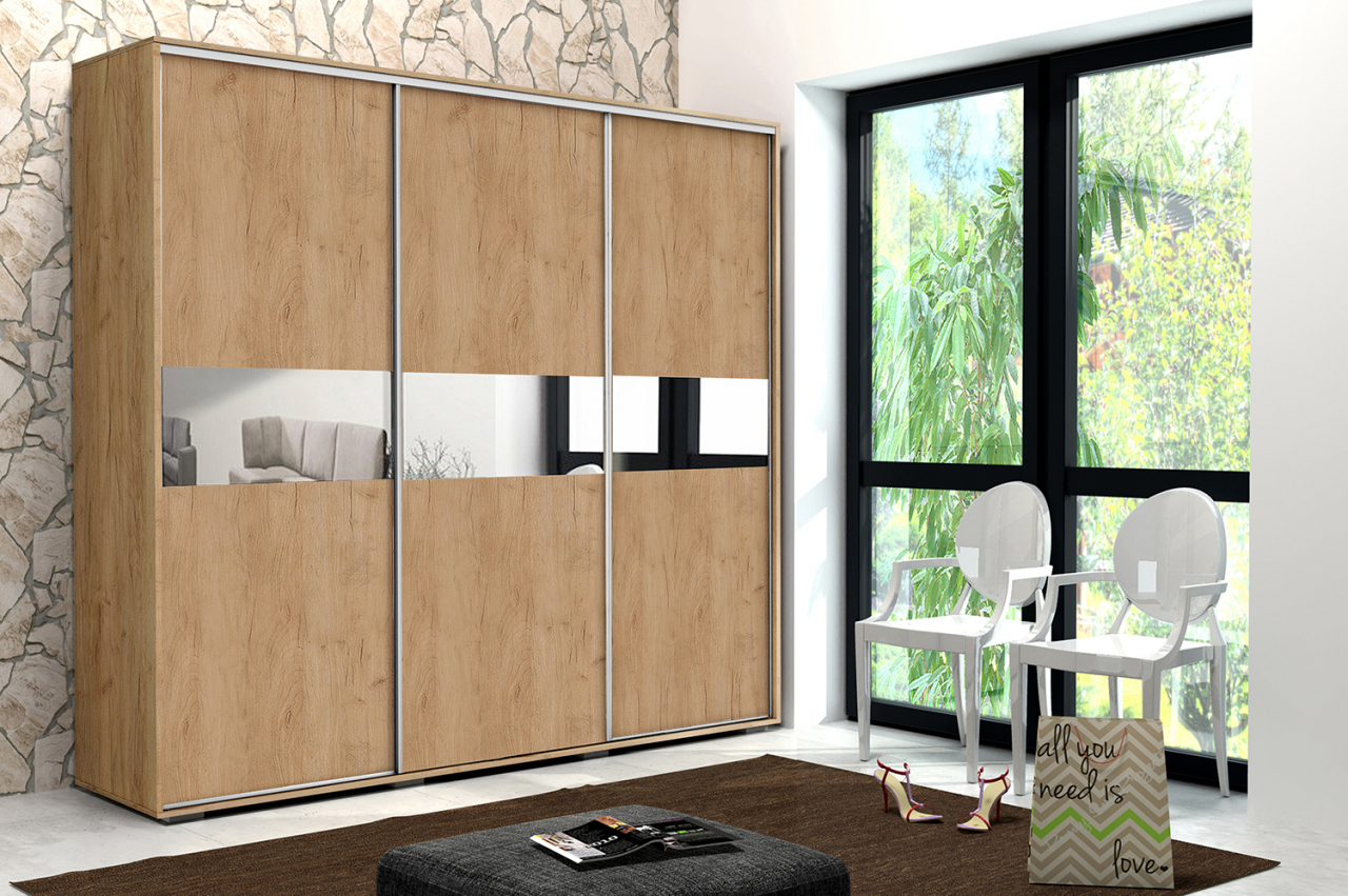 Akciós Vermont (A27) 250 cm gardróbszekrény +ingyenes kiszállítás