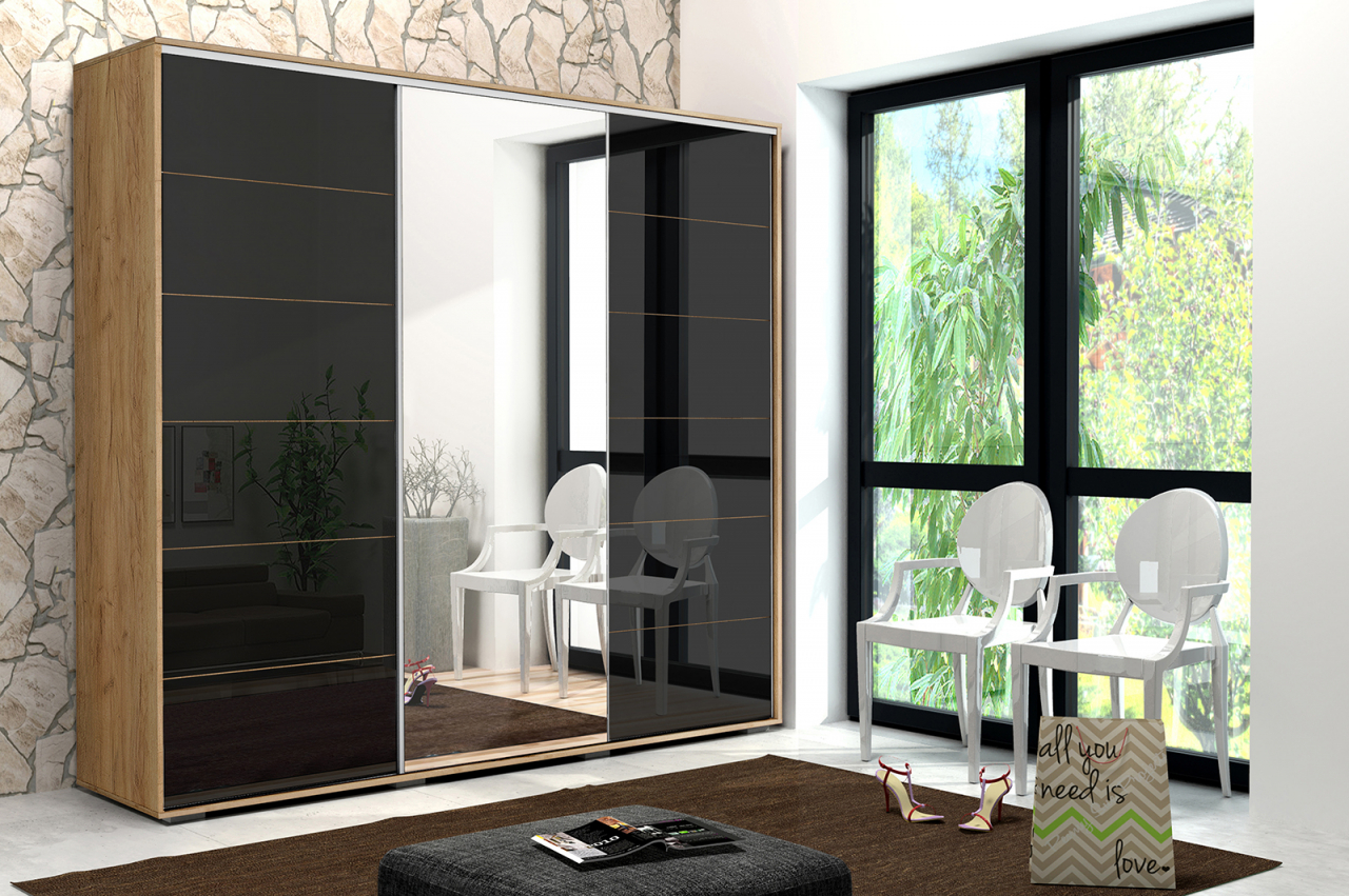 Akciós Hanna (A32) 250 cm gardróbszekrény +ingyenes kiszállítás