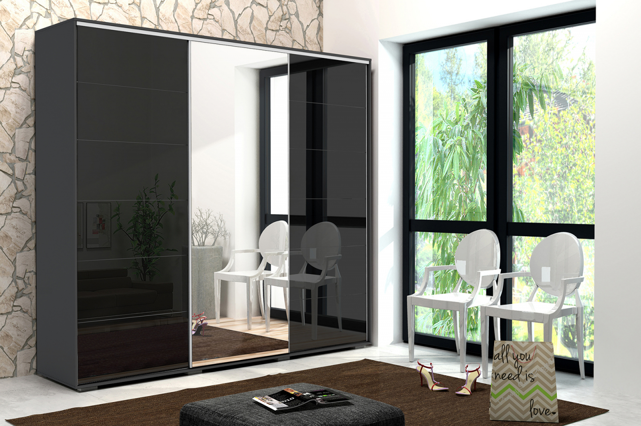 Akciós Hanna (A32) 250 cm gardróbszekrény +ingyenes kiszállítás