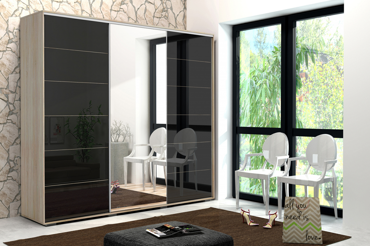 Akciós Hanna (A32) 250 cm gardróbszekrény +ingyenes kiszállítás