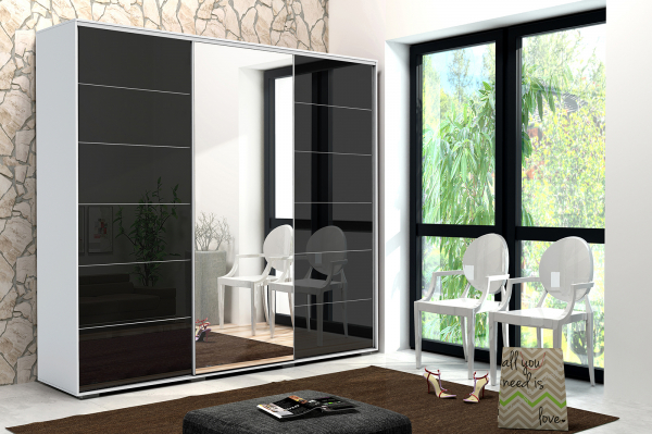 Akciós Hanna (A32) 250 cm gardróbszekrény +ingyenes kiszállítás