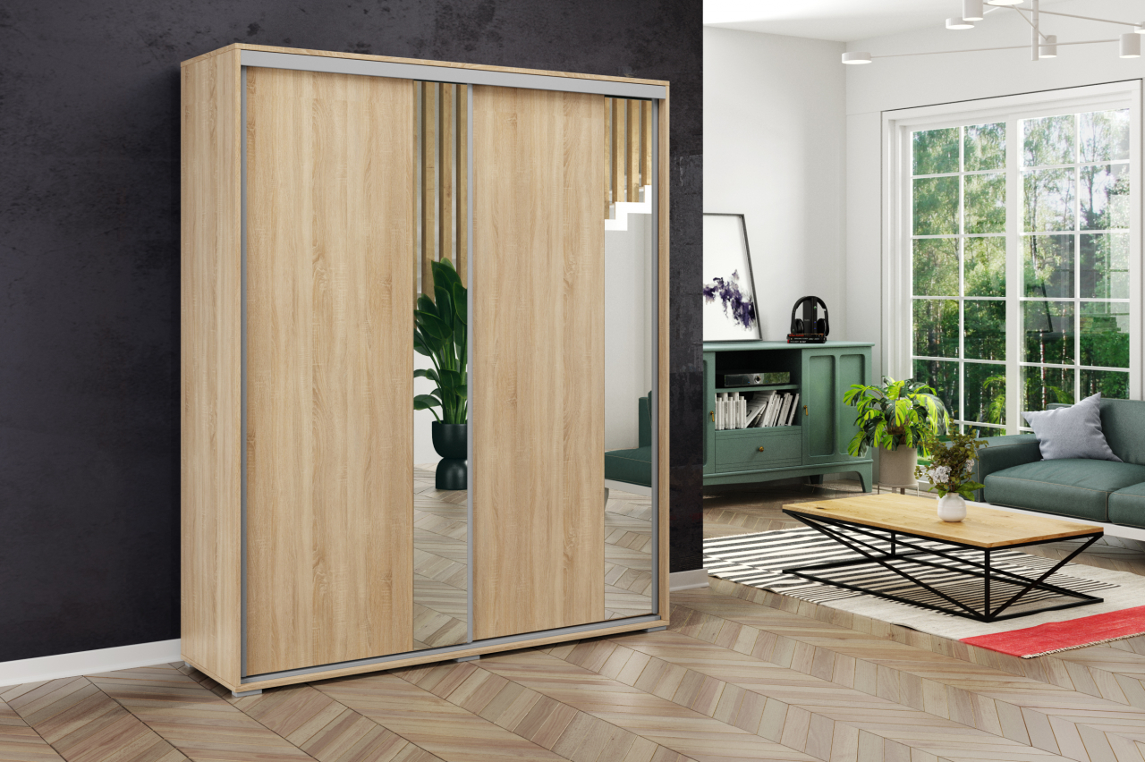 Akciós Veronika (A4) 200 cm gardróbszekrény +ingyenes kiszállítás