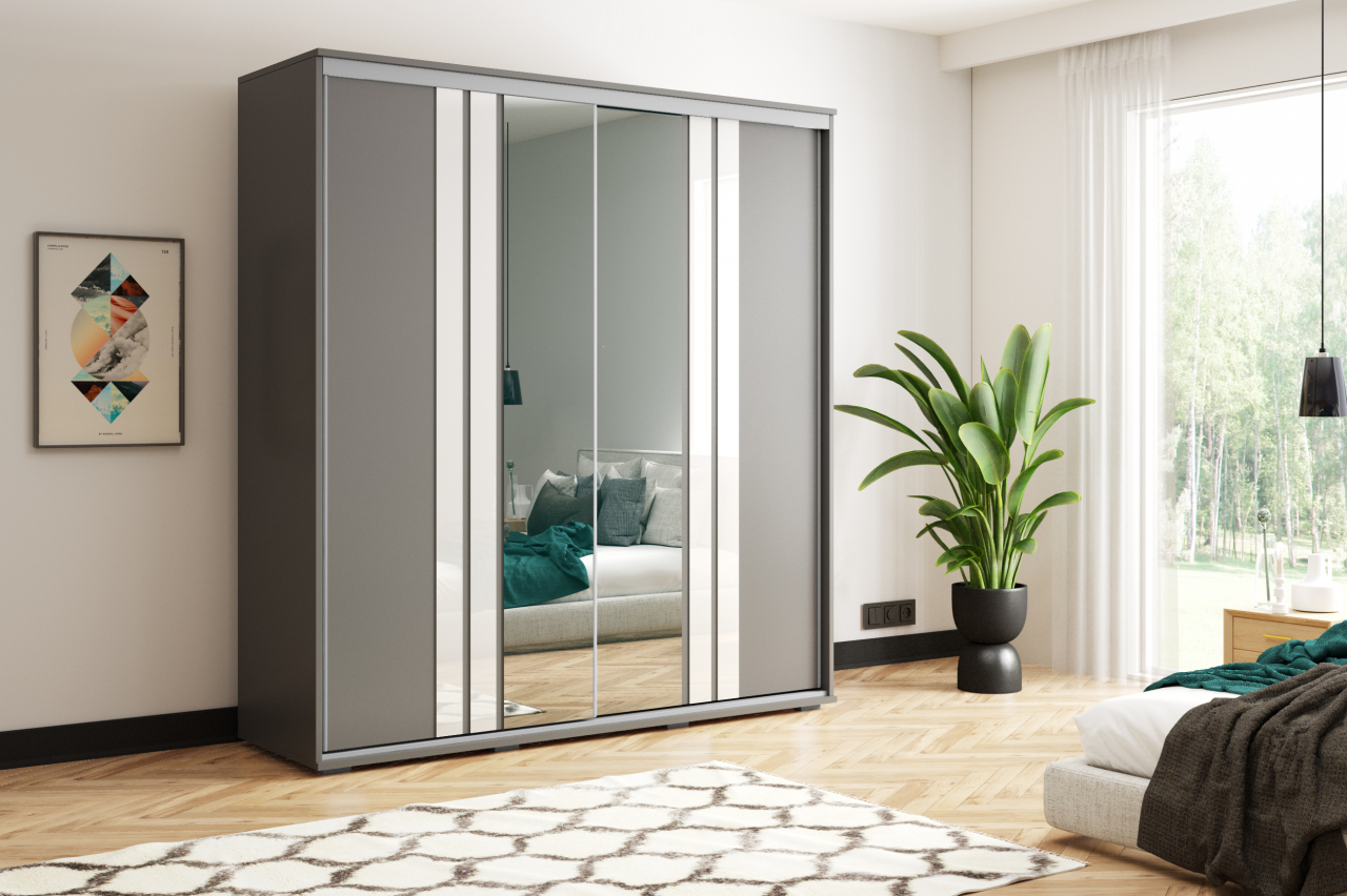 Akciós Harris (A10) 200 cm gardróbszekrény +ingyenes kiszállítás