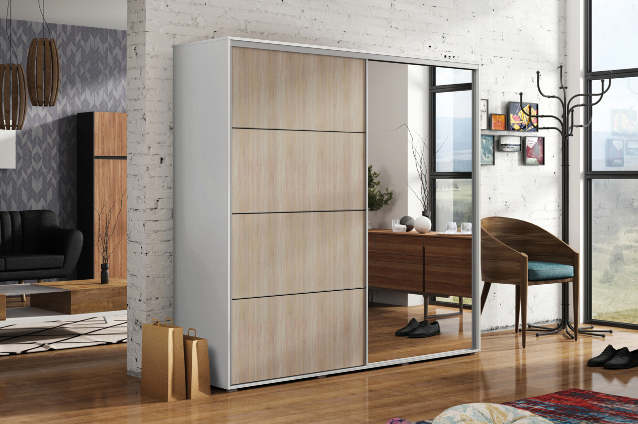 Akciós Lana (A12) 200 cm gardróbszekrény +ingyenes kiszállítás