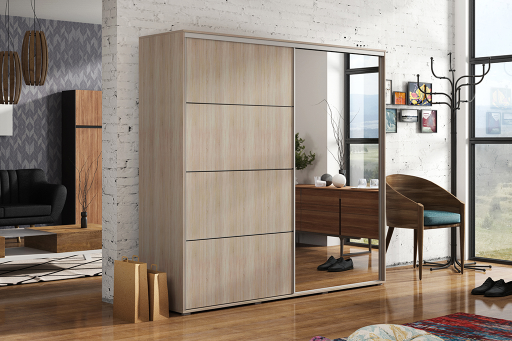 Akciós Lana (A12) 200 cm gardróbszekrény +ingyenes kiszállítás