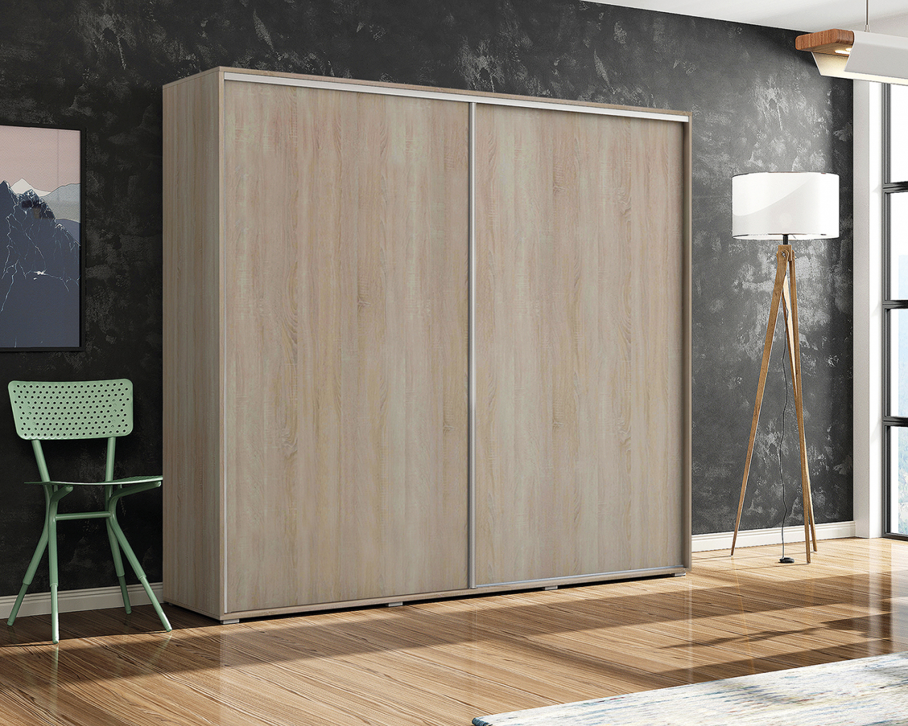 Akciós Larry (A15) 200 cm gardróbszekrény +ingyenes kiszállítás