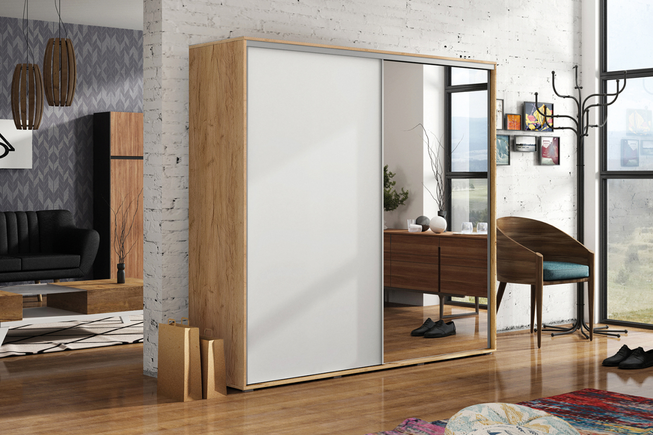 Akciós Catania (A20) 200 cm gardróbszekrény +ingyenes kiszállítás