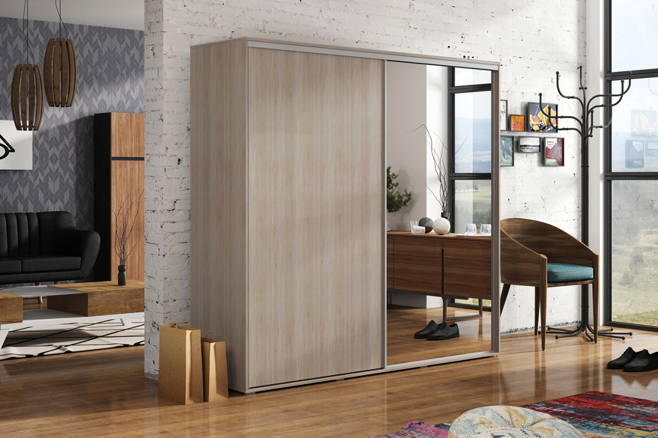 Akciós Catania (A20) 200 cm gardróbszekrény +ingyenes kiszállítás