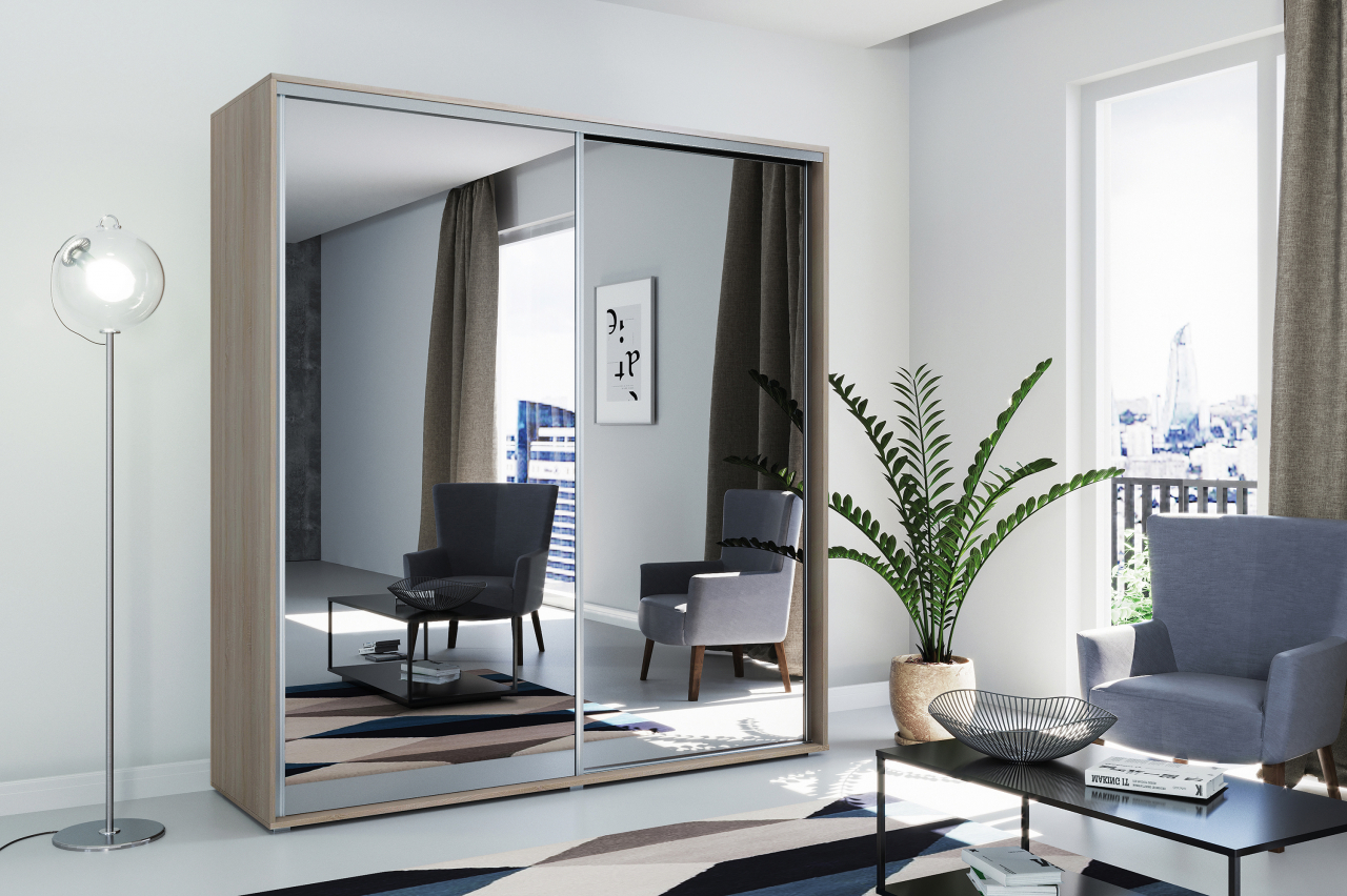 Akciós Palermo (A1) 200 cm gardróbszekrény +ingyenes kiszállítás